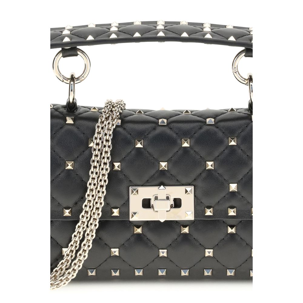 Valentino Garavani Black Calf Leather Bos Taurus Handbag Valentino Garavani Xosier
