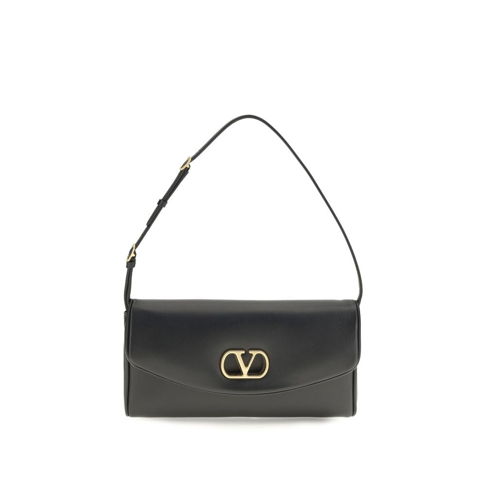 Valentino Garavani Brown Calf Leather Bos Taurus Shoulder Bag Valentino Garavani Xosier