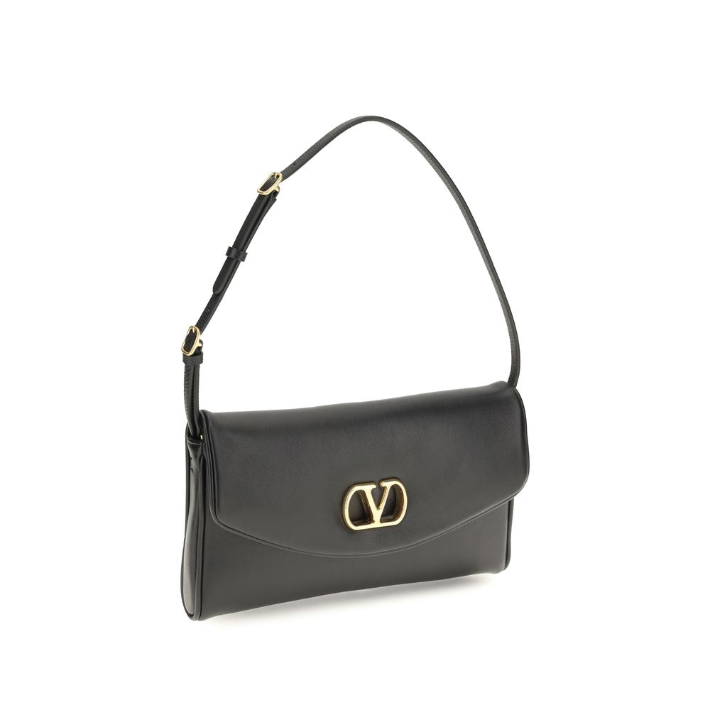 Valentino Garavani Brown Calf Leather Bos Taurus Shoulder Bag Valentino Garavani Xosier