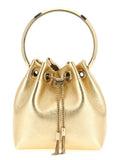 Jimmy Choo Gold Lamb Leather Handbag