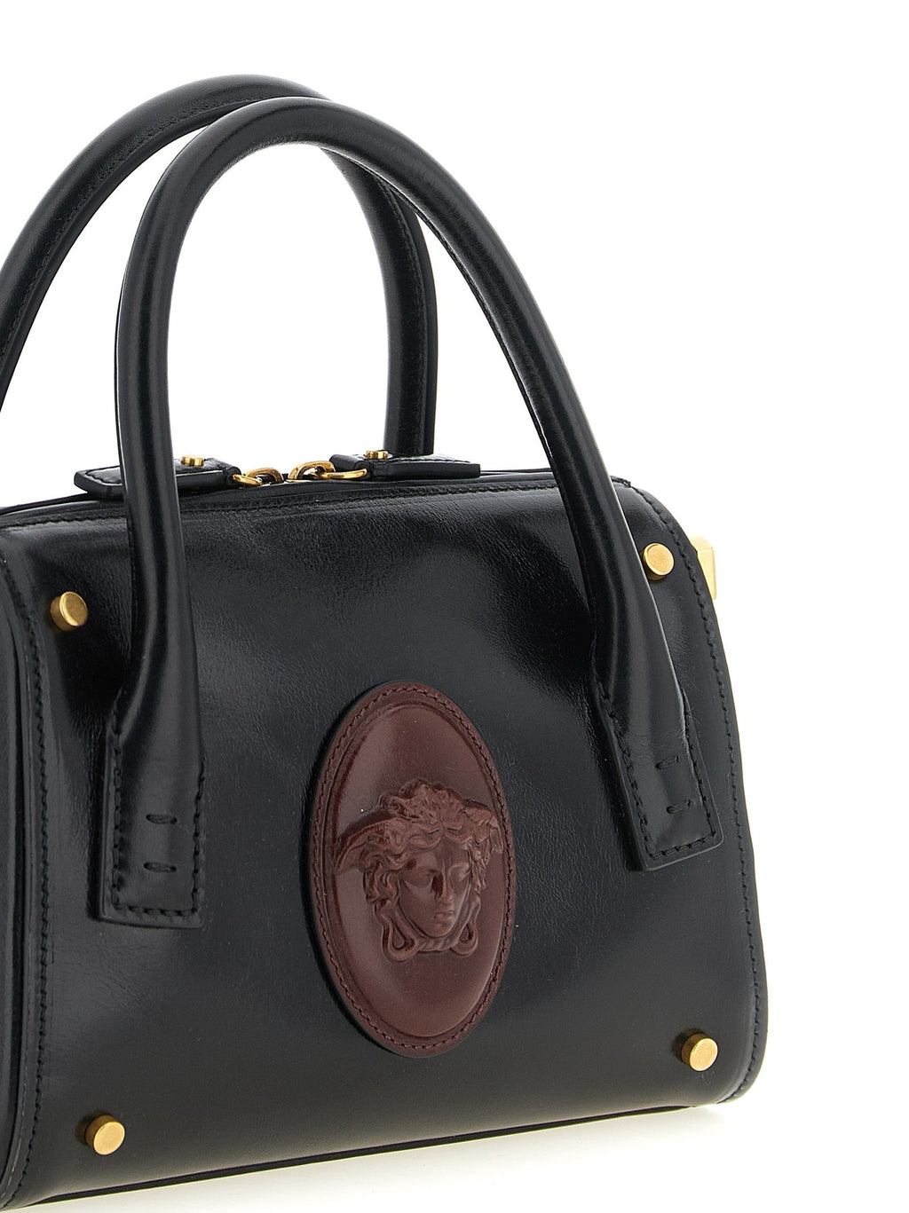 Versace Black Calfskin Handbag Versace Xosier
