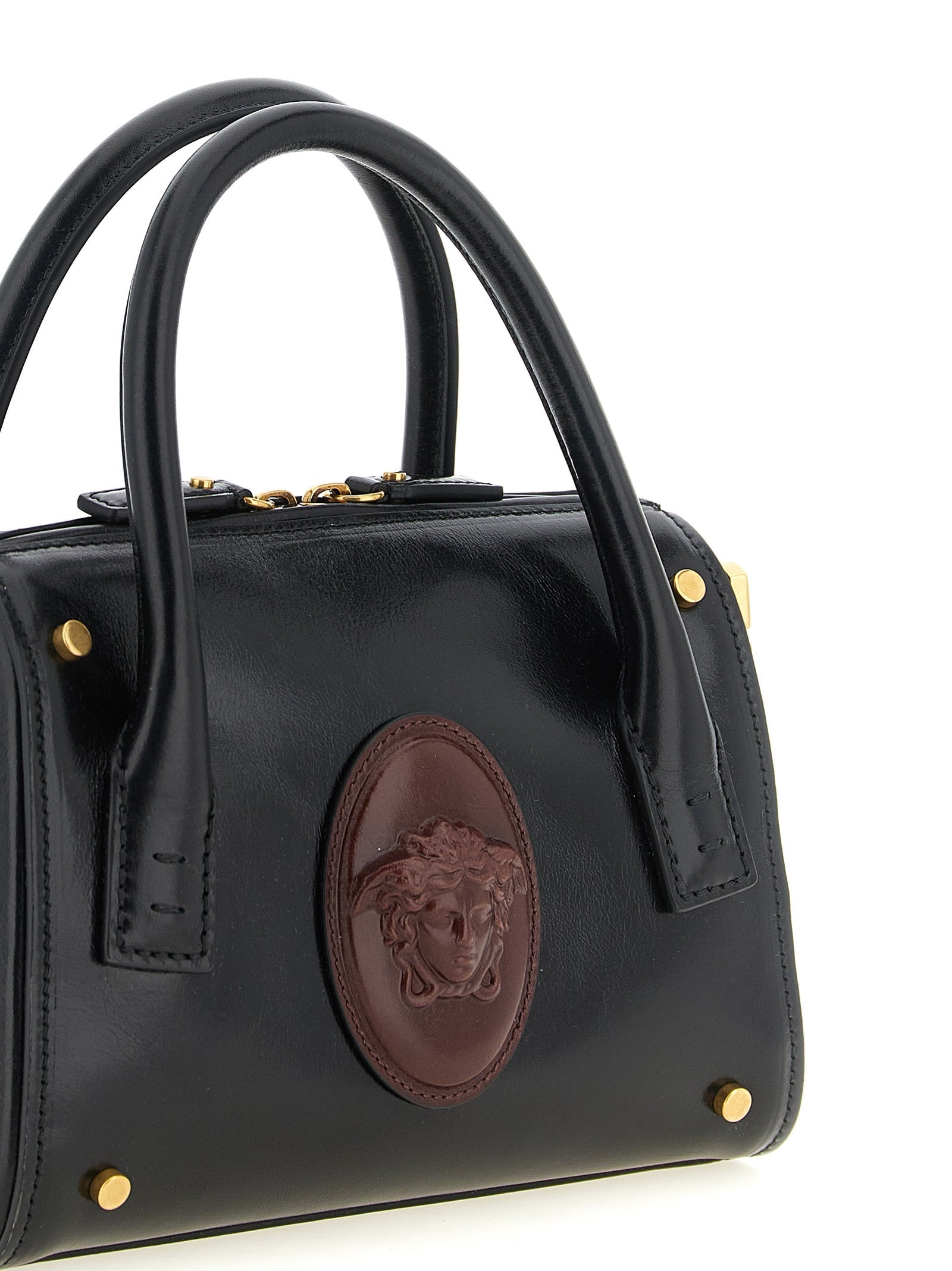 Versace Black Calfskin Handbag Versace Xosier