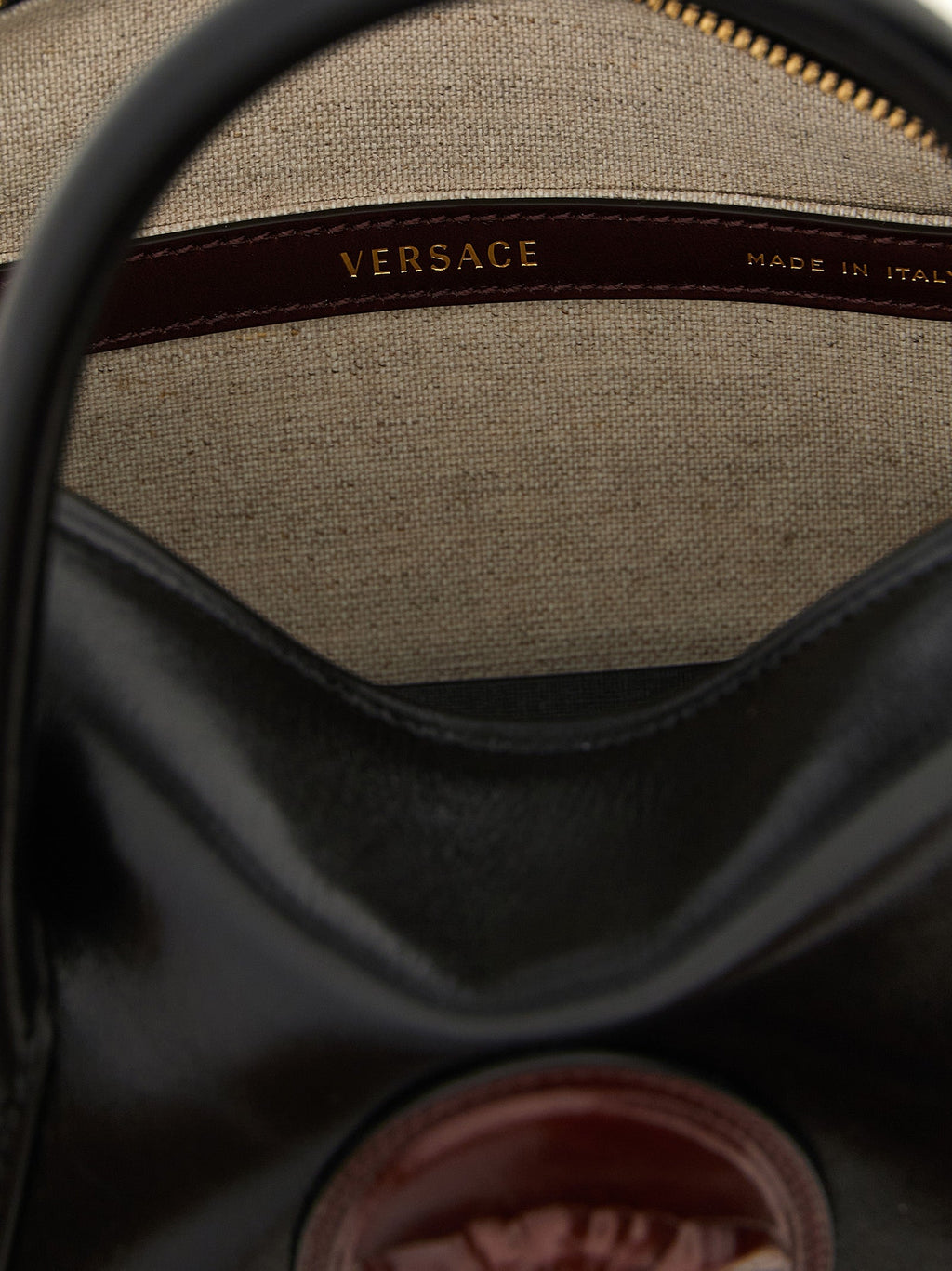 Versace Black Calfskin Handbag Versace Xosier