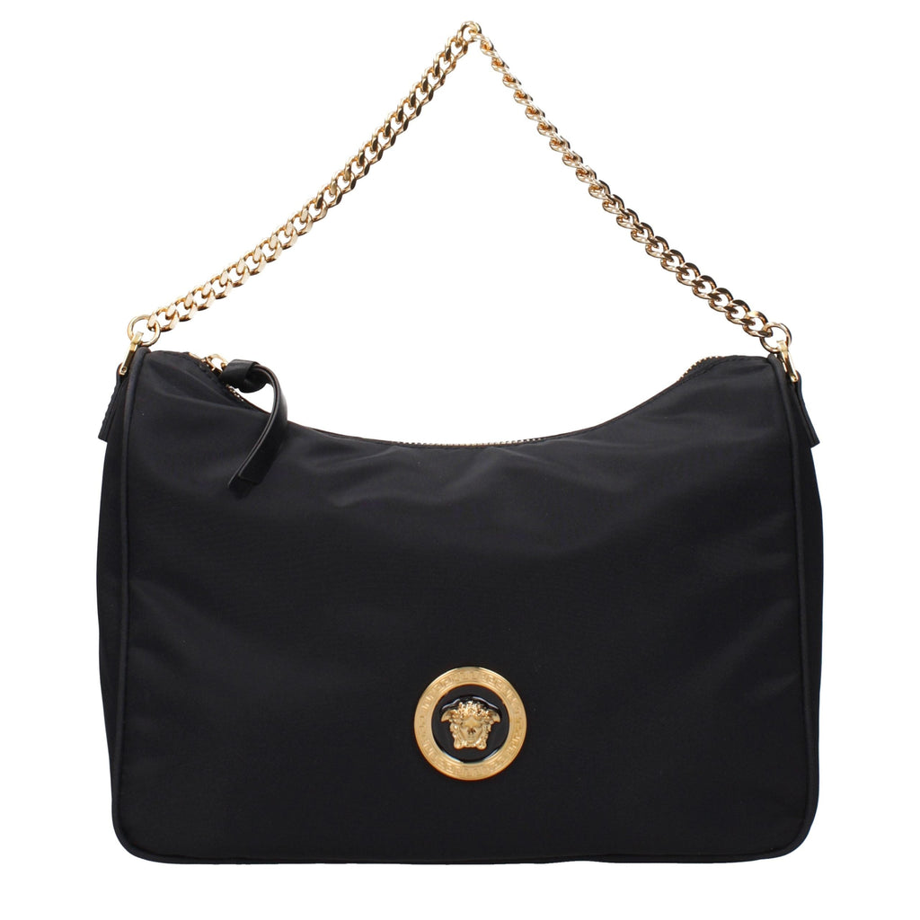 Versace Black Fabric Handbag Versace Xosier