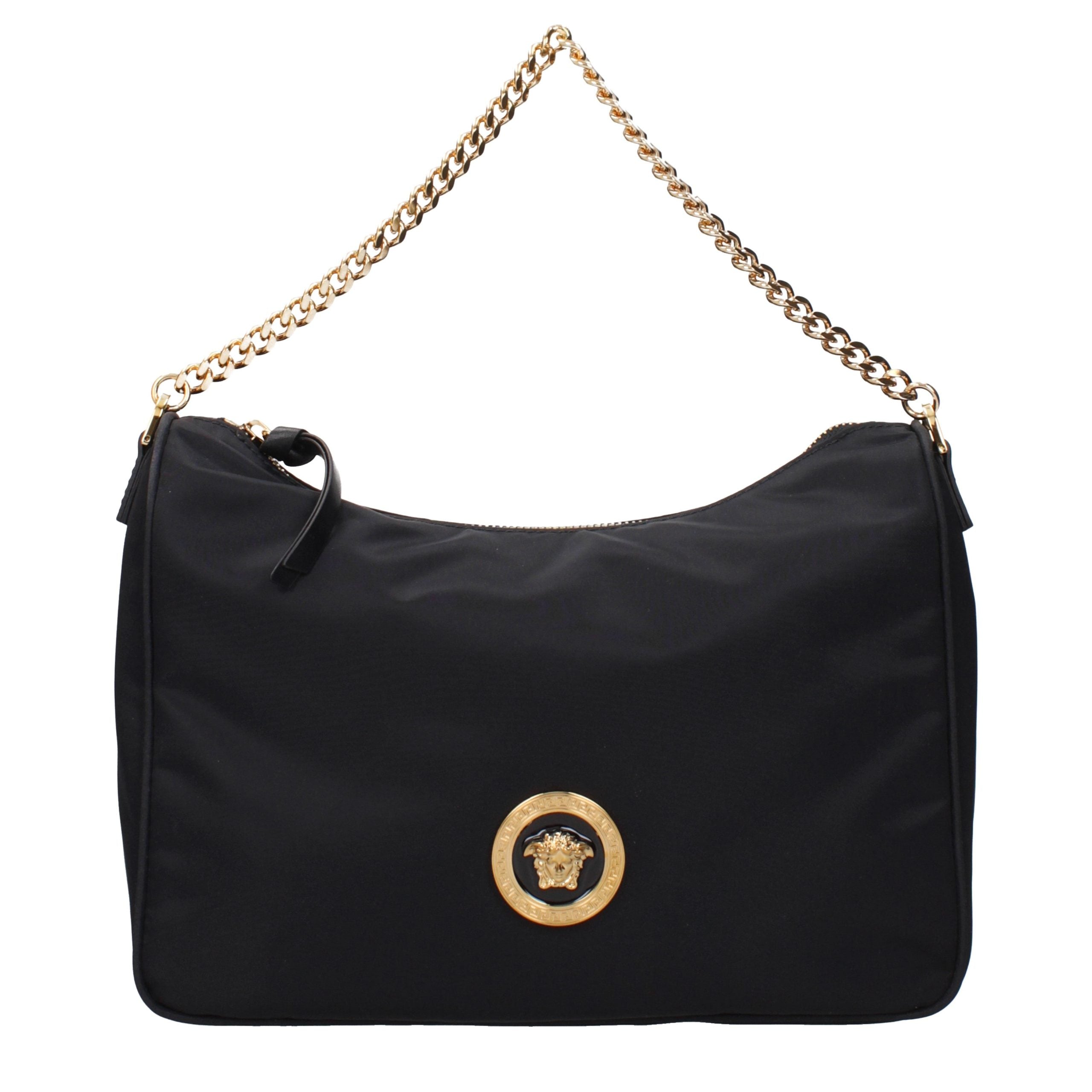Versace Black Fabric Handbag Versace Xosier