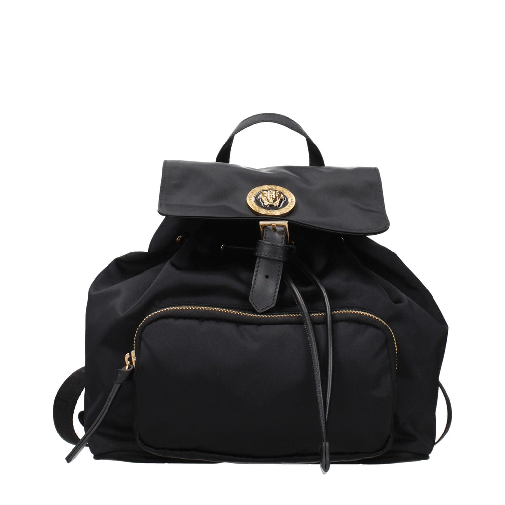 Versace Black Fabric Backpack Versace Xosier