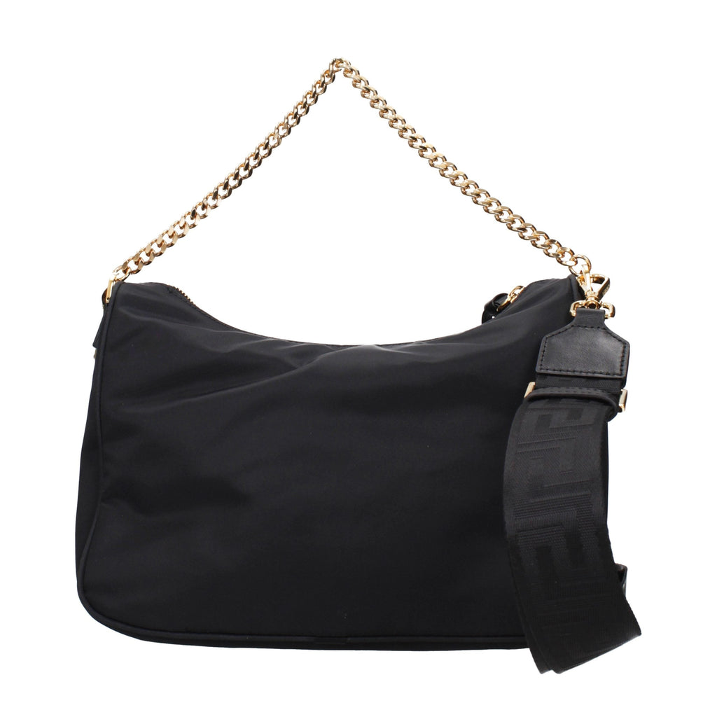Versace Black Fabric Handbag Versace Xosier