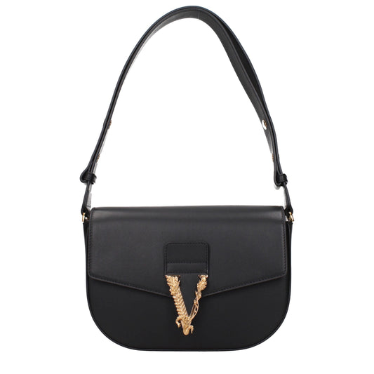 Versace Black Leather Crossbody Bag Versace Xosier