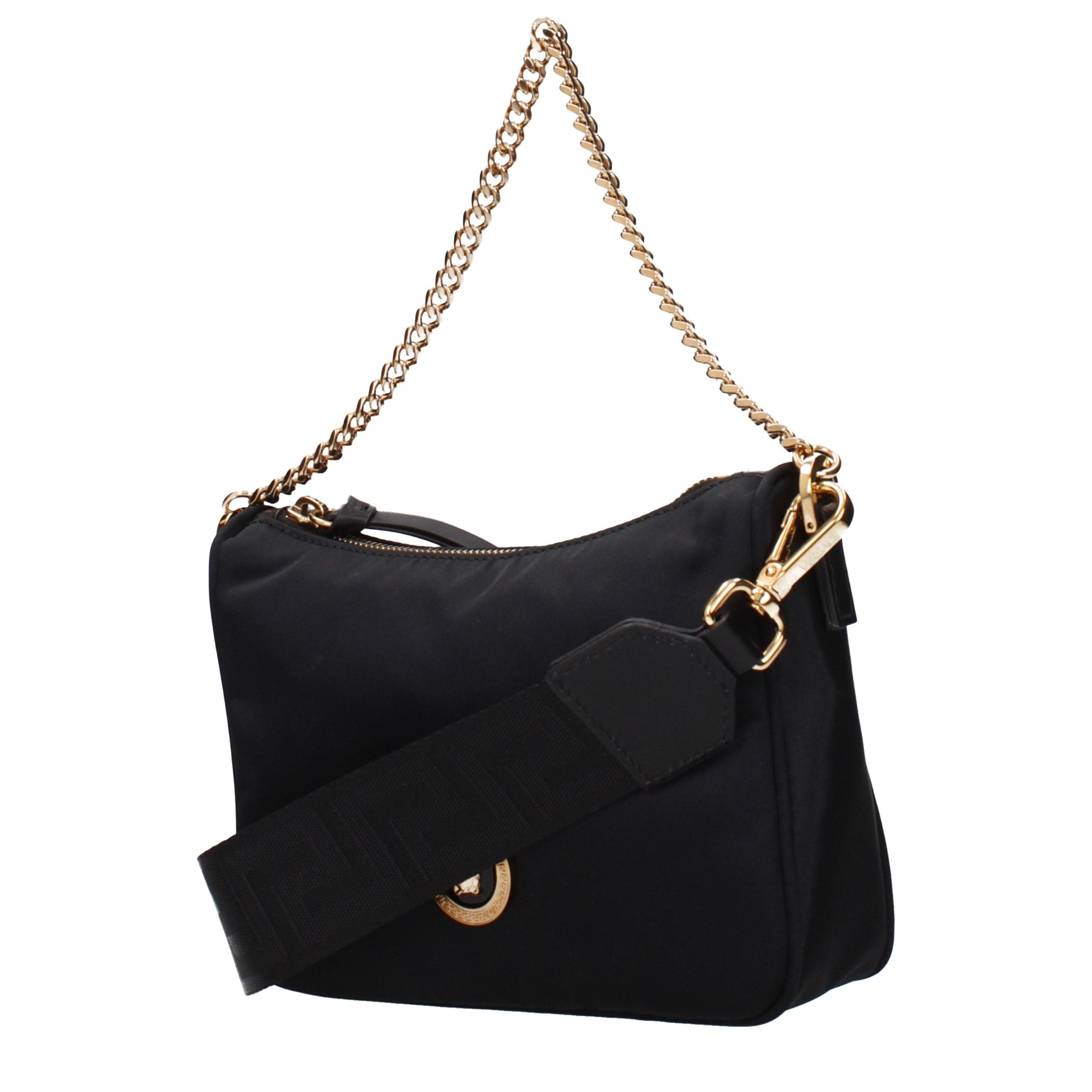Versace Black Fabric Handbag Versace Xosier
