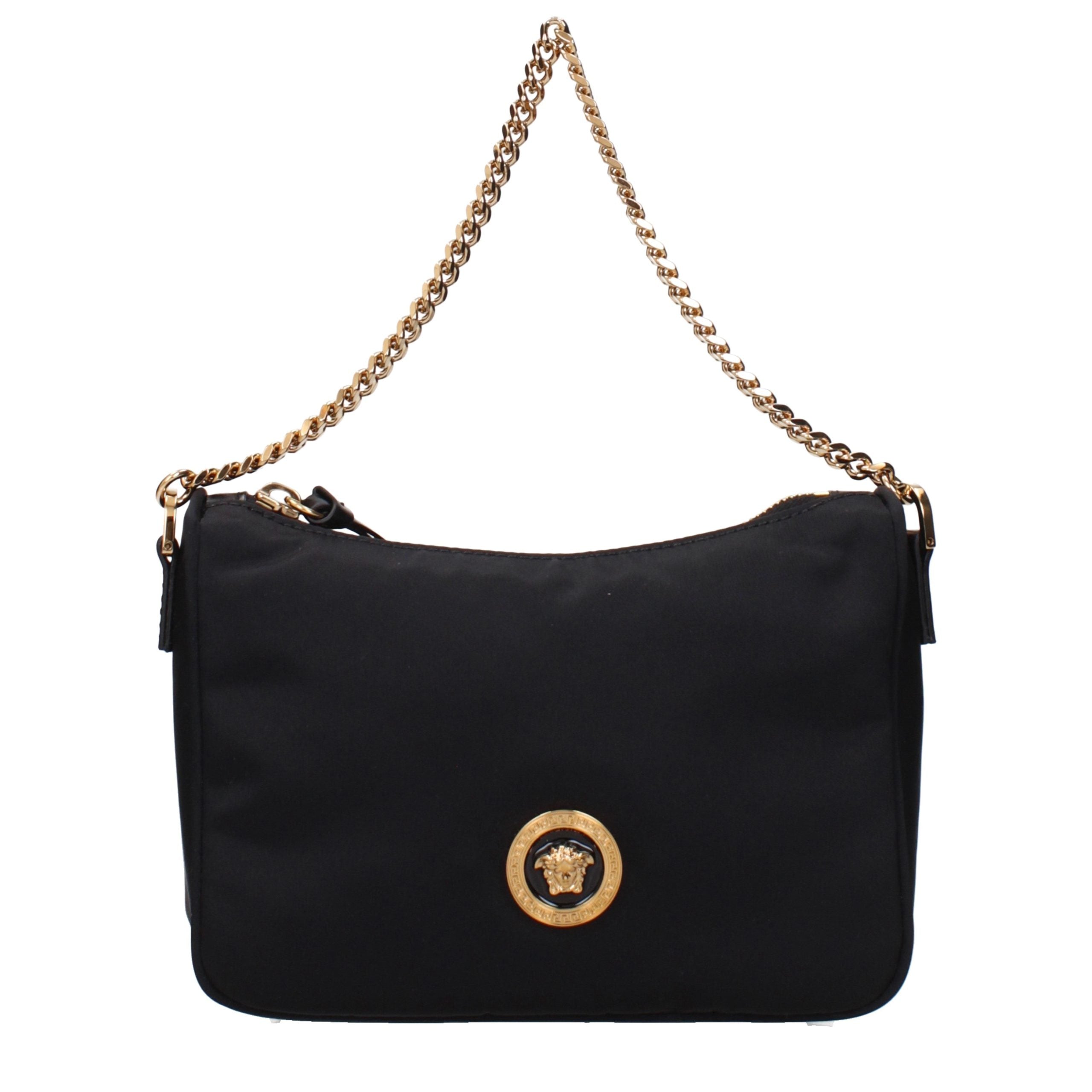 Versace Black Fabric Handbag Versace Xosier