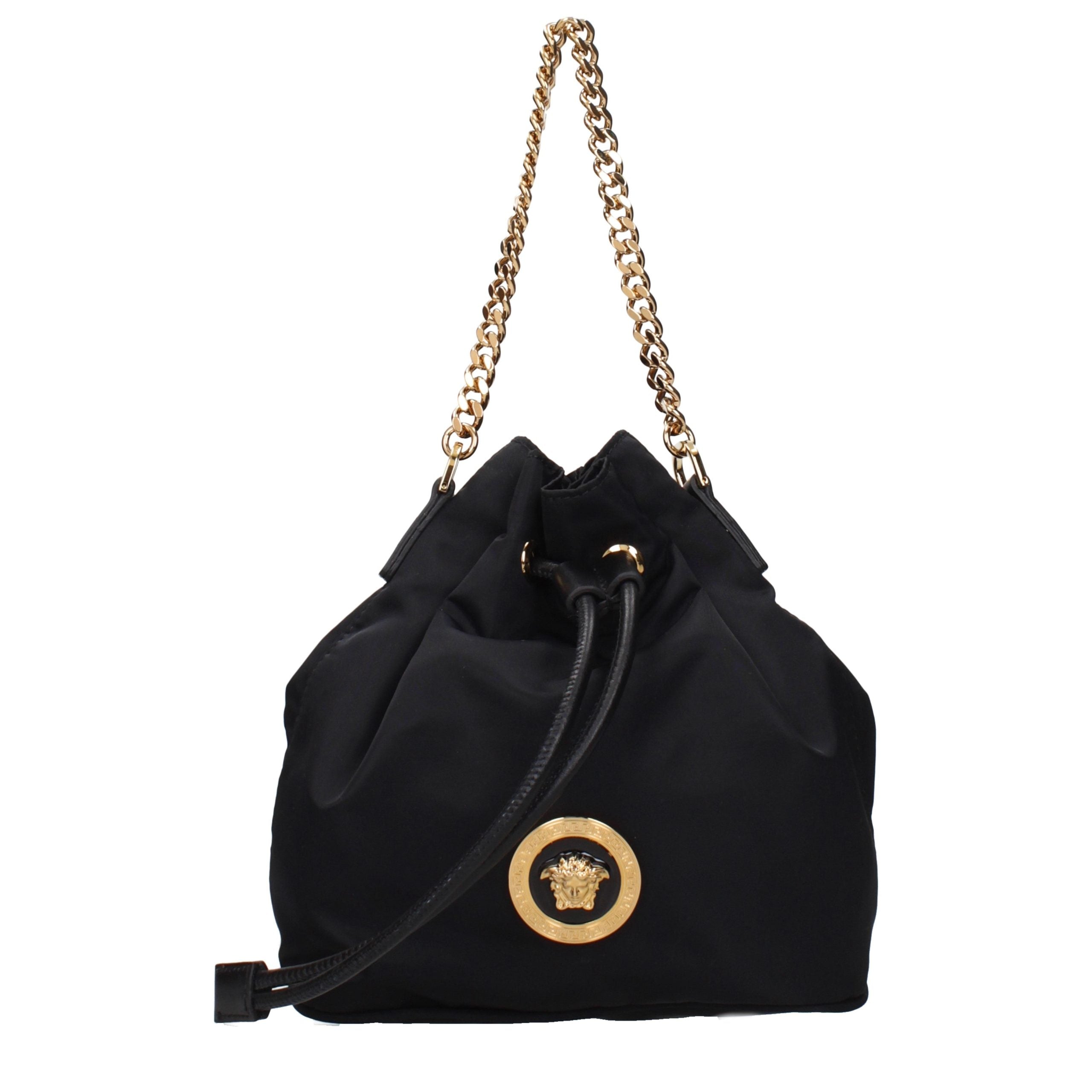 Versace Black Fabric Handbag Versace Xosier