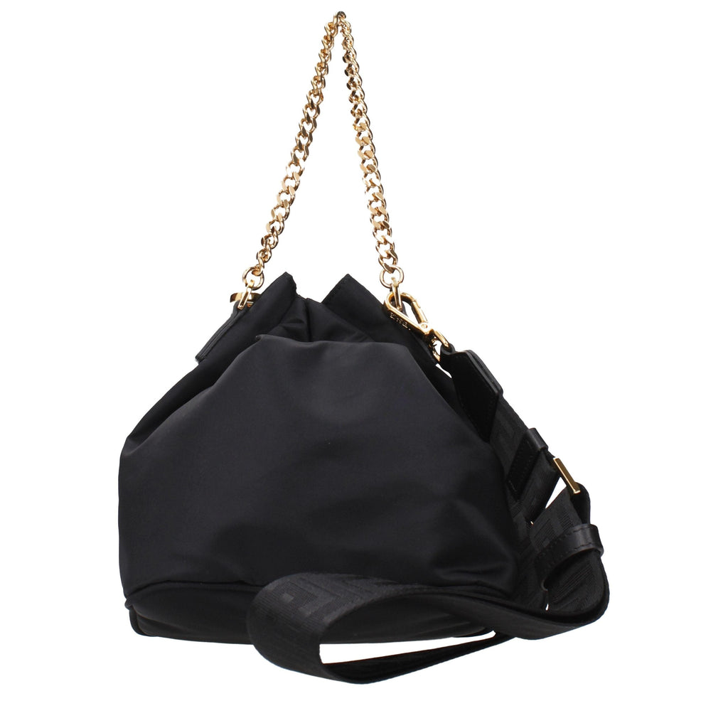 Versace Black Fabric Handbag Versace Xosier
