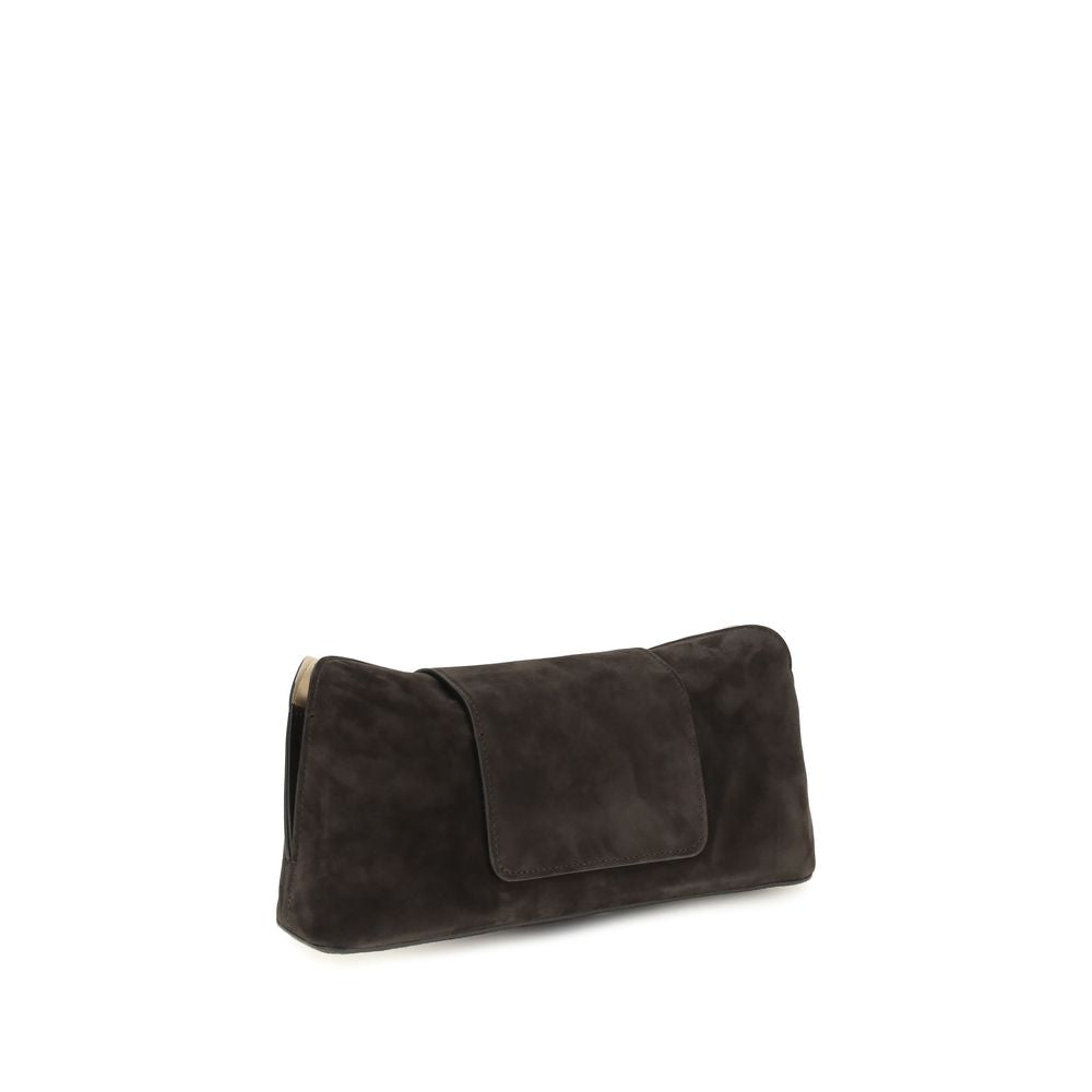 Versace Brown Calf Leather Bos Taurus Shoulder Bag Versace Xosier
