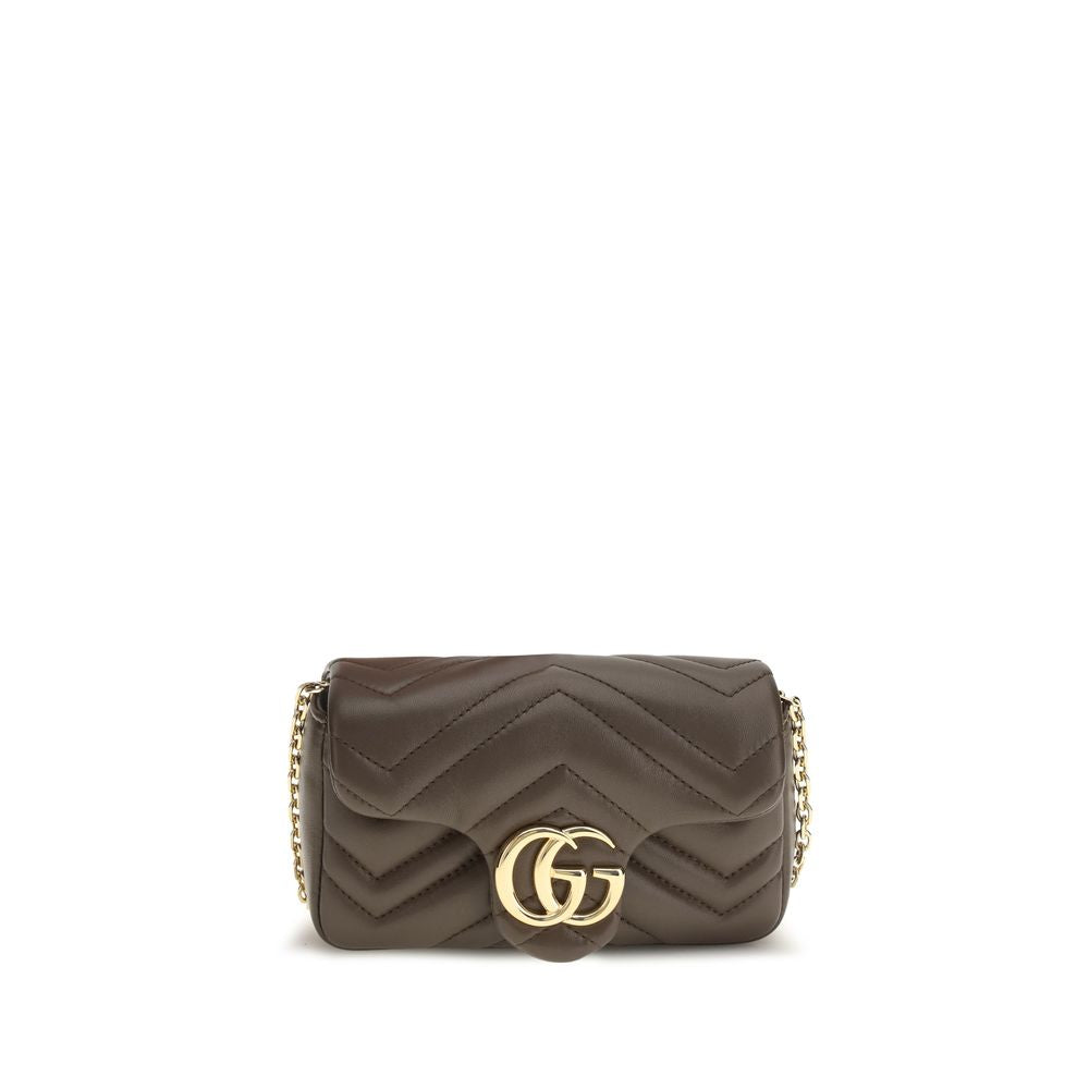 Gucci Brown Calf Leather Bos Taurus Shoulder Bag Gucci Xosier