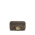 Gucci Brown Calf Leather Bos Taurus Shoulder Bag Gucci Xosier