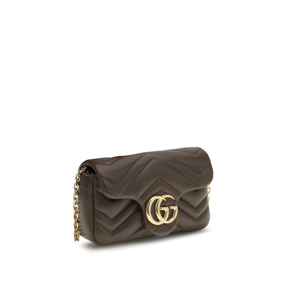 Gucci Brown Calf Leather Bos Taurus Shoulder Bag Gucci Xosier