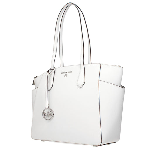 Michael Kors White Leather Shoulder Bag Michael Kors Xosier