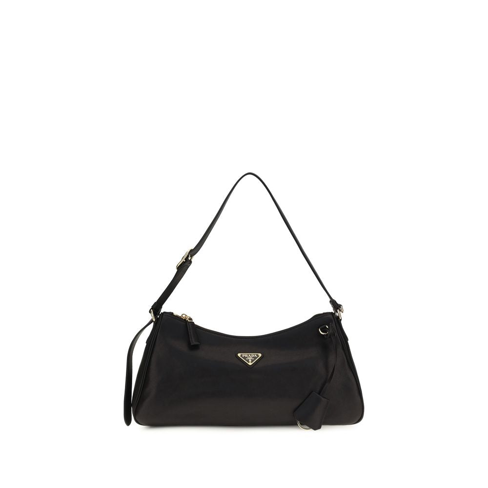 Prada Black Calf Leather Bos Taurus Shoulder Bag Prada Xosier