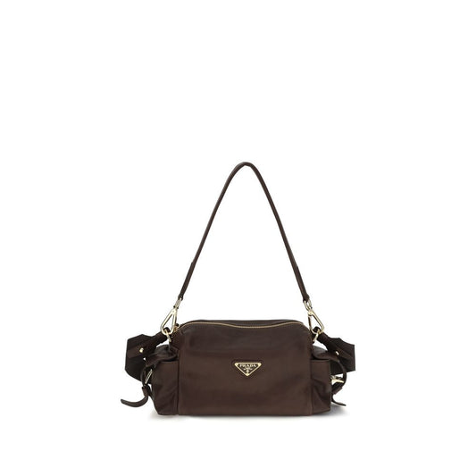 Prada Brown Napa Leather / Calf Bos Taurus Shoulder Bag Prada Xosier