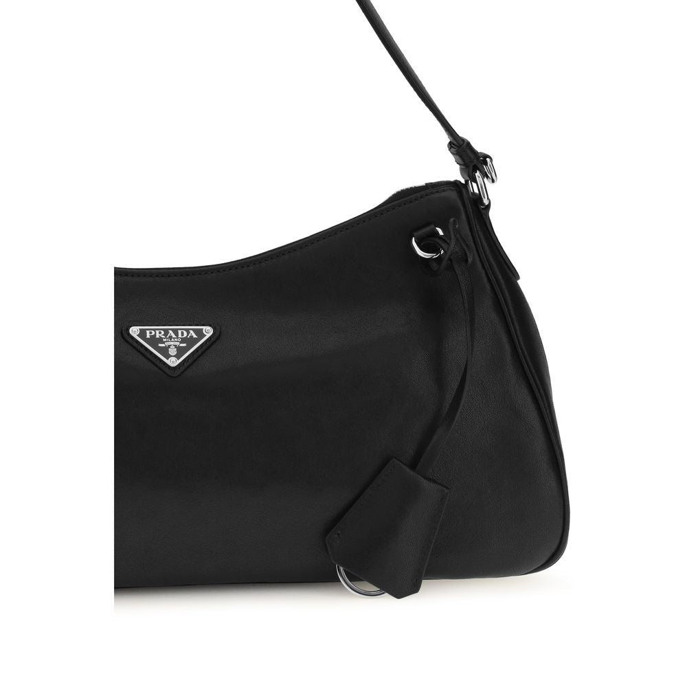 Prada Black Calf Leather Bos Taurus Shoulder Bag Prada Xosier