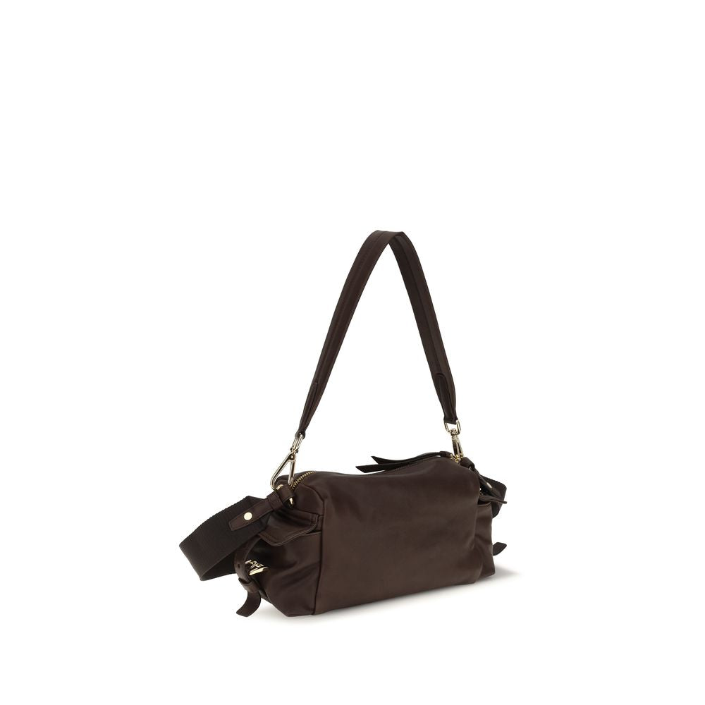 Prada Brown Napa Leather / Calf Bos Taurus Shoulder Bag Prada Xosier