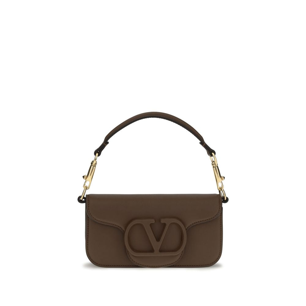 Valentino Garavani Brown Calf Leather Bos Taurus Shoulder Bag Valentino Garavani Xosier