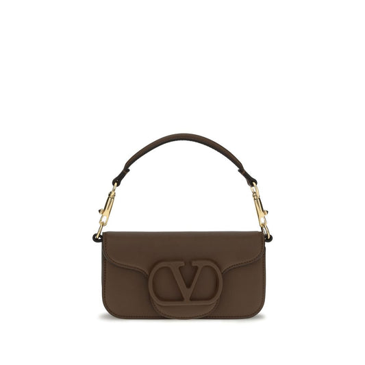 Valentino Garavani Brown Calf Leather Bos Taurus Shoulder Bag Valentino Garavani Xosier