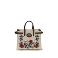 Valentino Garavani Beige Linen Shoulder Bag Valentino Garavani Xosier