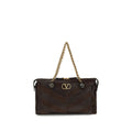 Valentino Garavani Brown Calf Leather Bos Taurus Shoulder Bag Valentino Garavani Xosier
