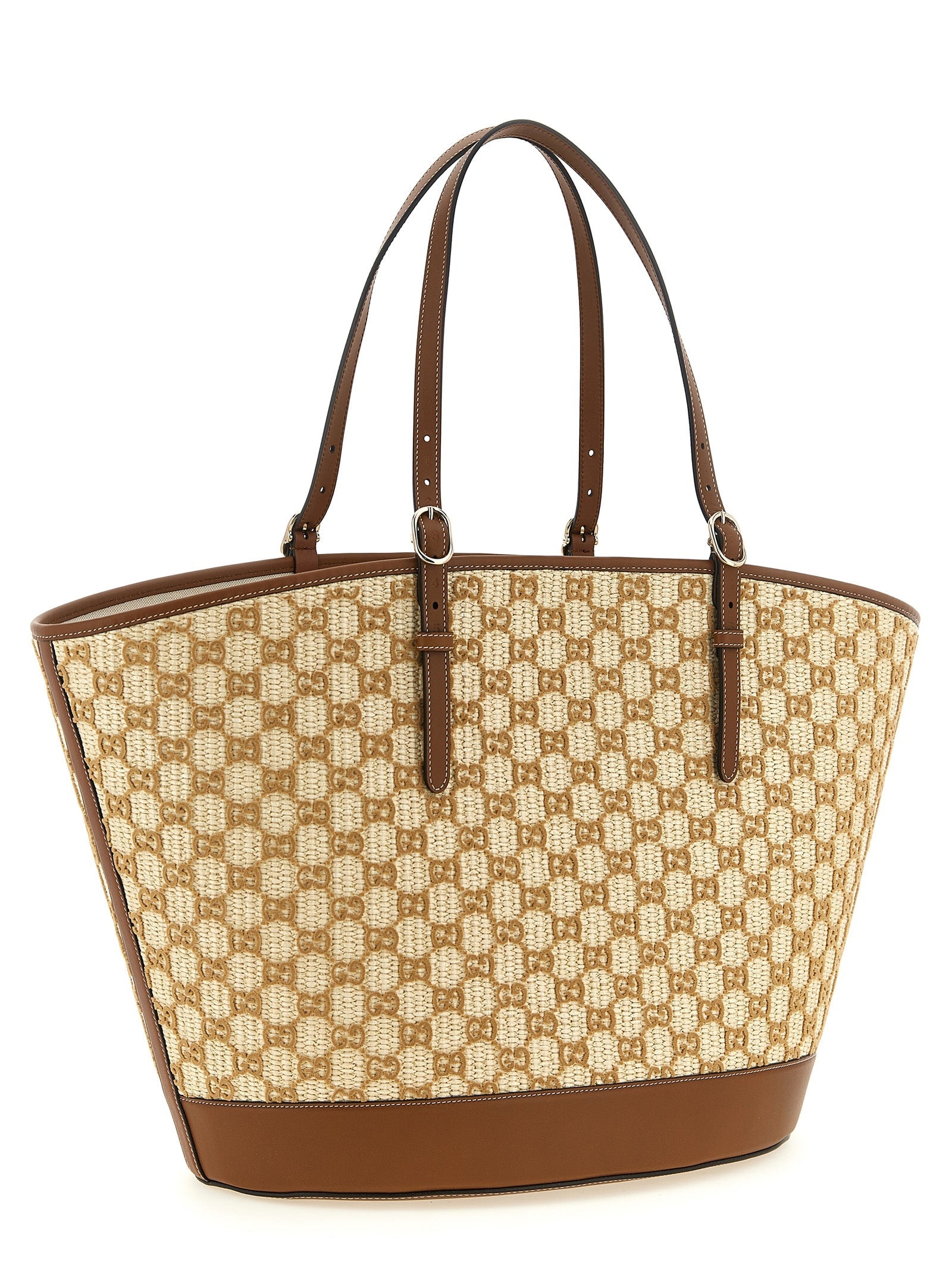 Gucci Brown Cotton Handbag Gucci Xosier