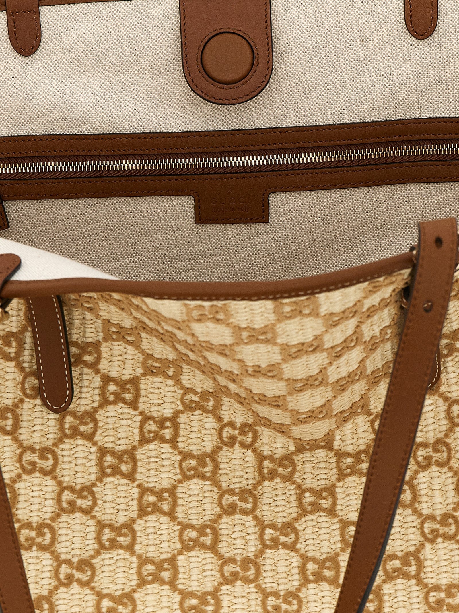 Gucci Brown Cotton Handbag Gucci Xosier
