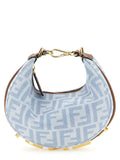 Fendi Blue Cotton Handbag Fendi Xosier