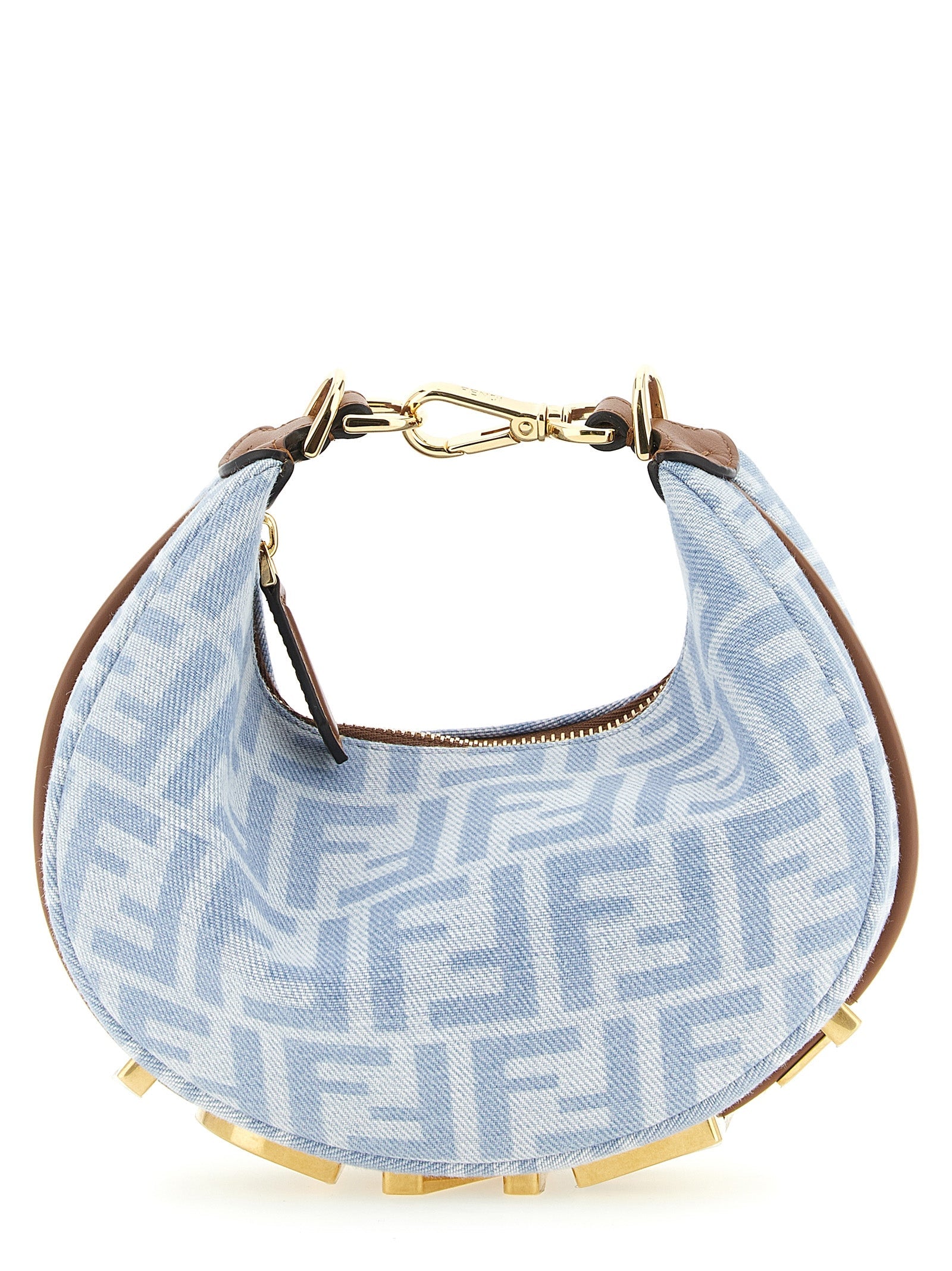 Fendi Blue Cotton Handbag Fendi Xosier