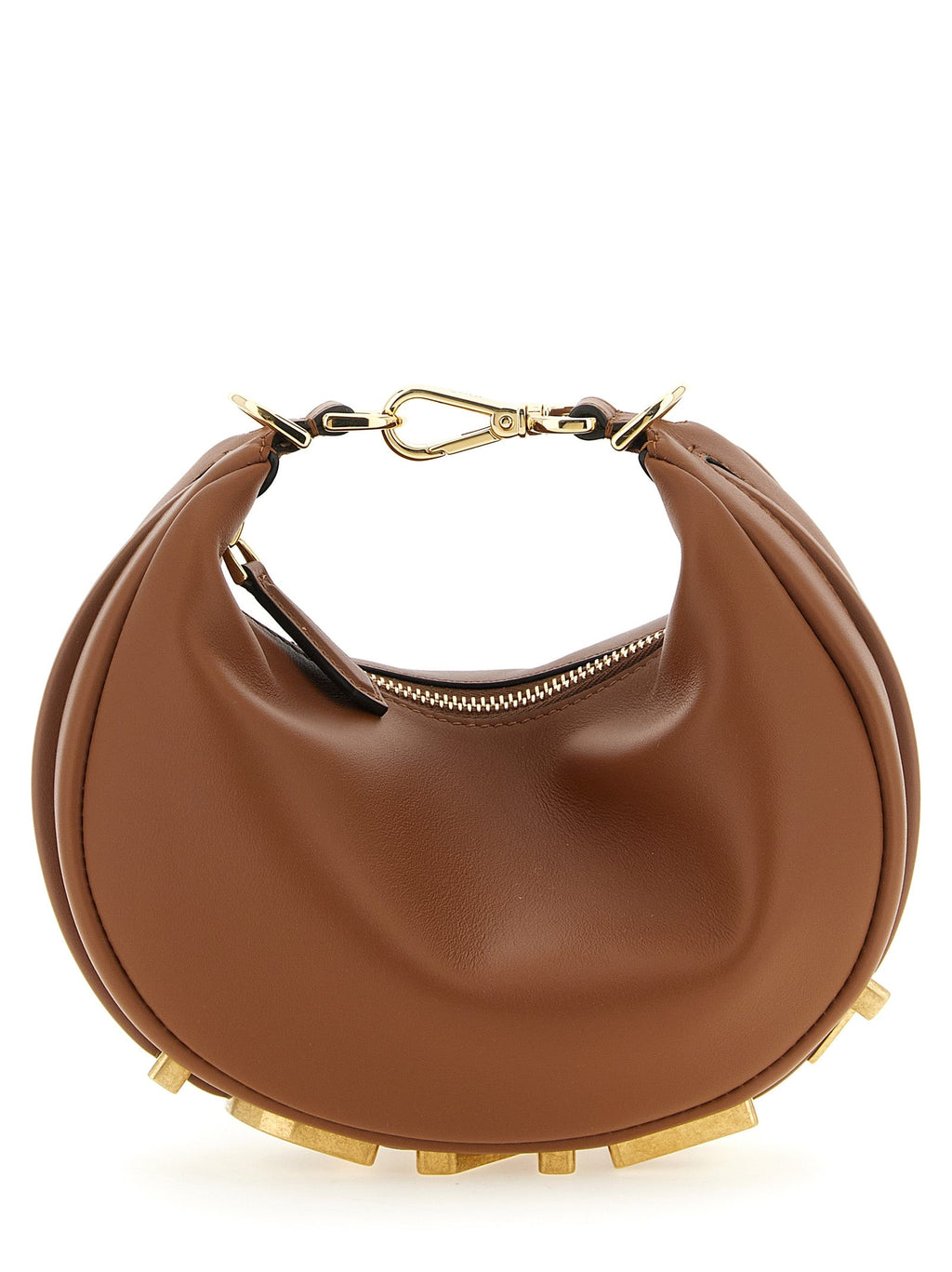 Fendi Brown Calfskin Handbag Fendi Xosier