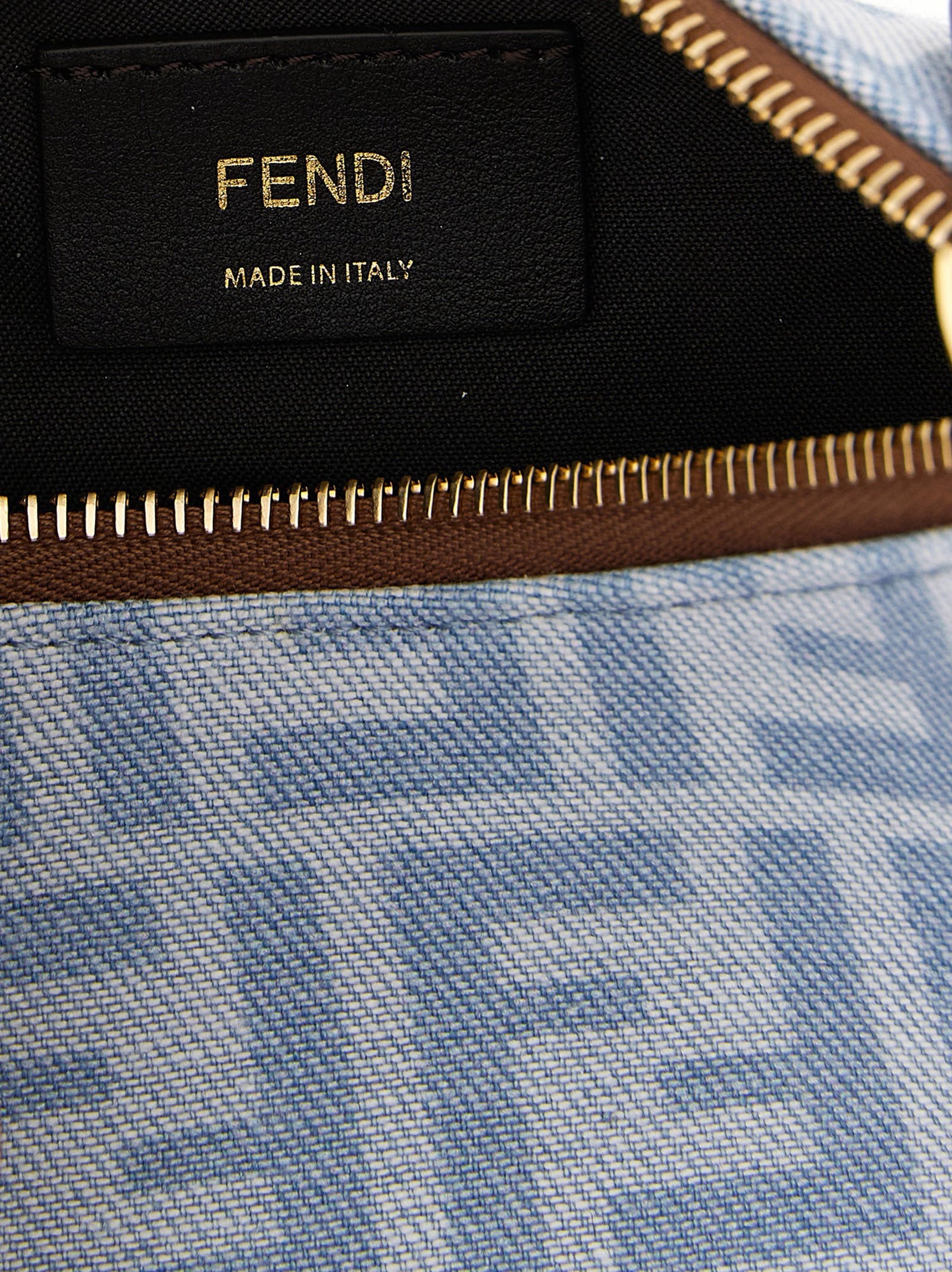 Fendi Blue Cotton Handbag Fendi Xosier