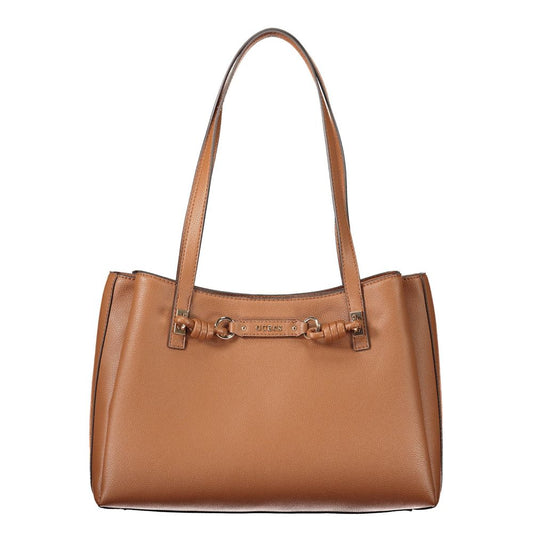 Guess Jeans Brown Polyethylene Handbag Guess Jeans Xosier