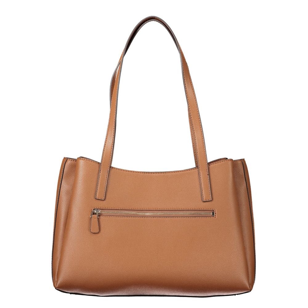 Guess Jeans Brown Polyethylene Handbag Guess Jeans Xosier