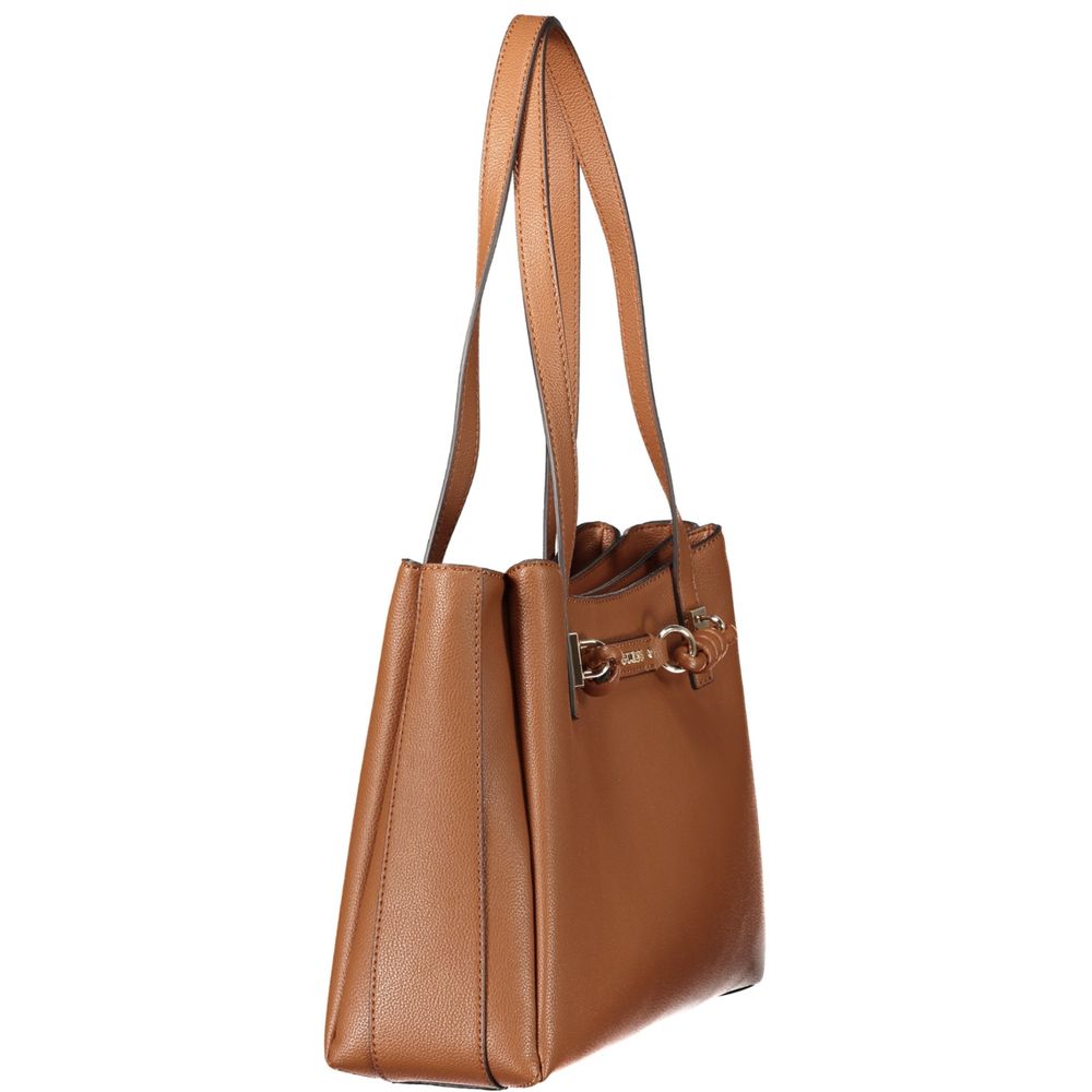 Guess Jeans Brown Polyethylene Handbag Guess Jeans Xosier