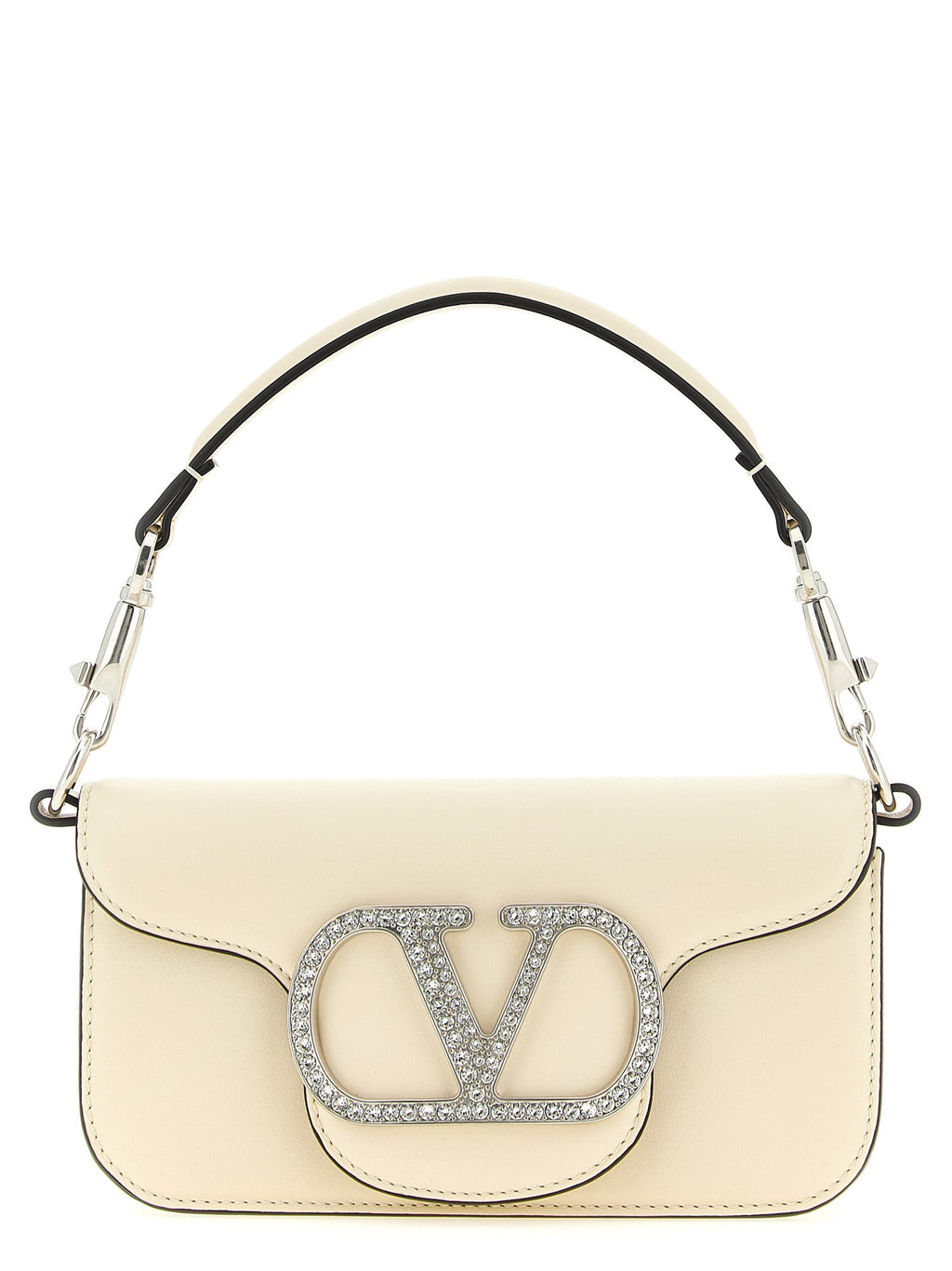 Valentino Garavani White Calfskin Shoulder Bag Valentino Garavani Xosier