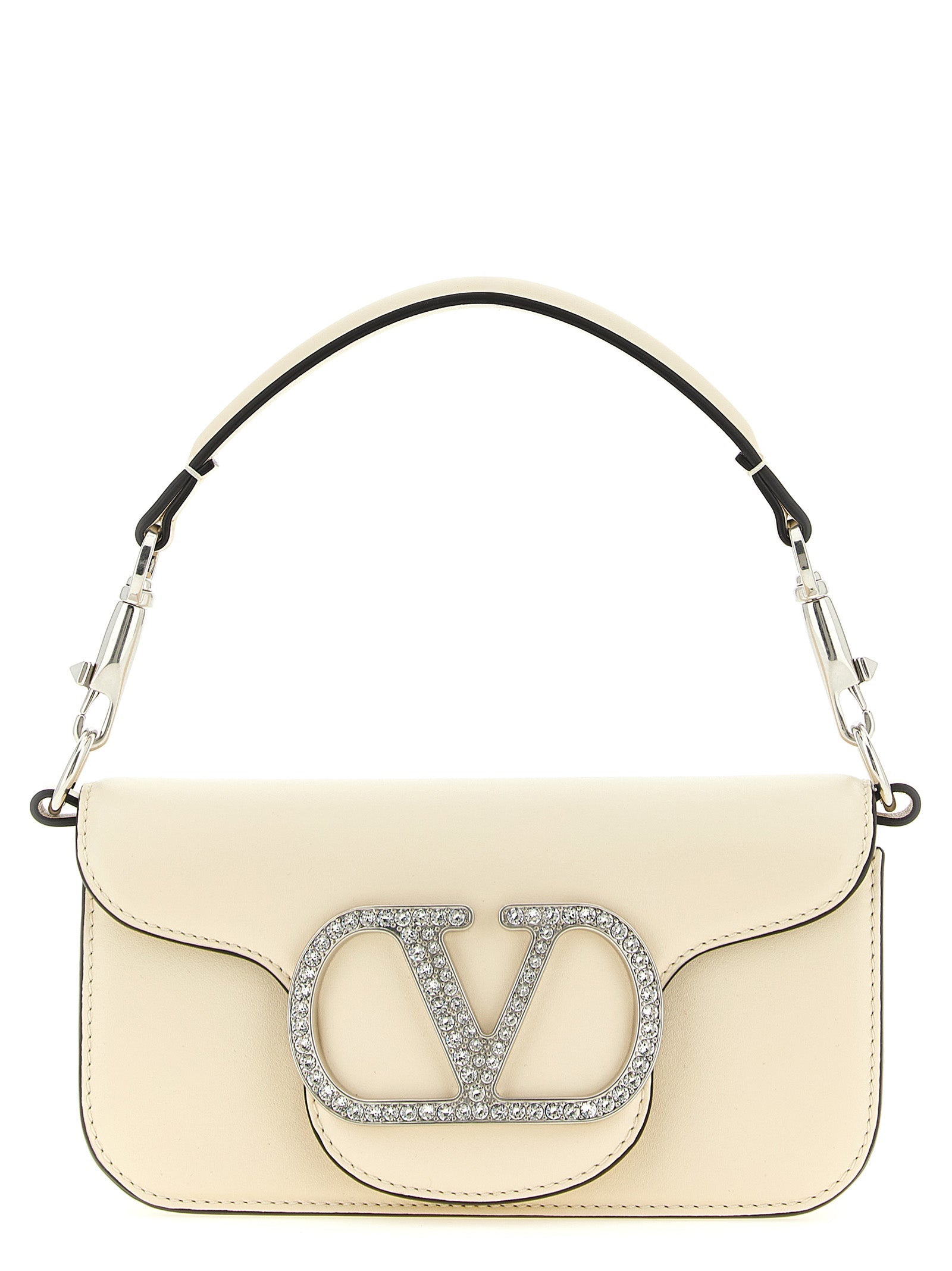 Valentino Garavani White Calfskin Shoulder Bag Valentino Garavani Xosier