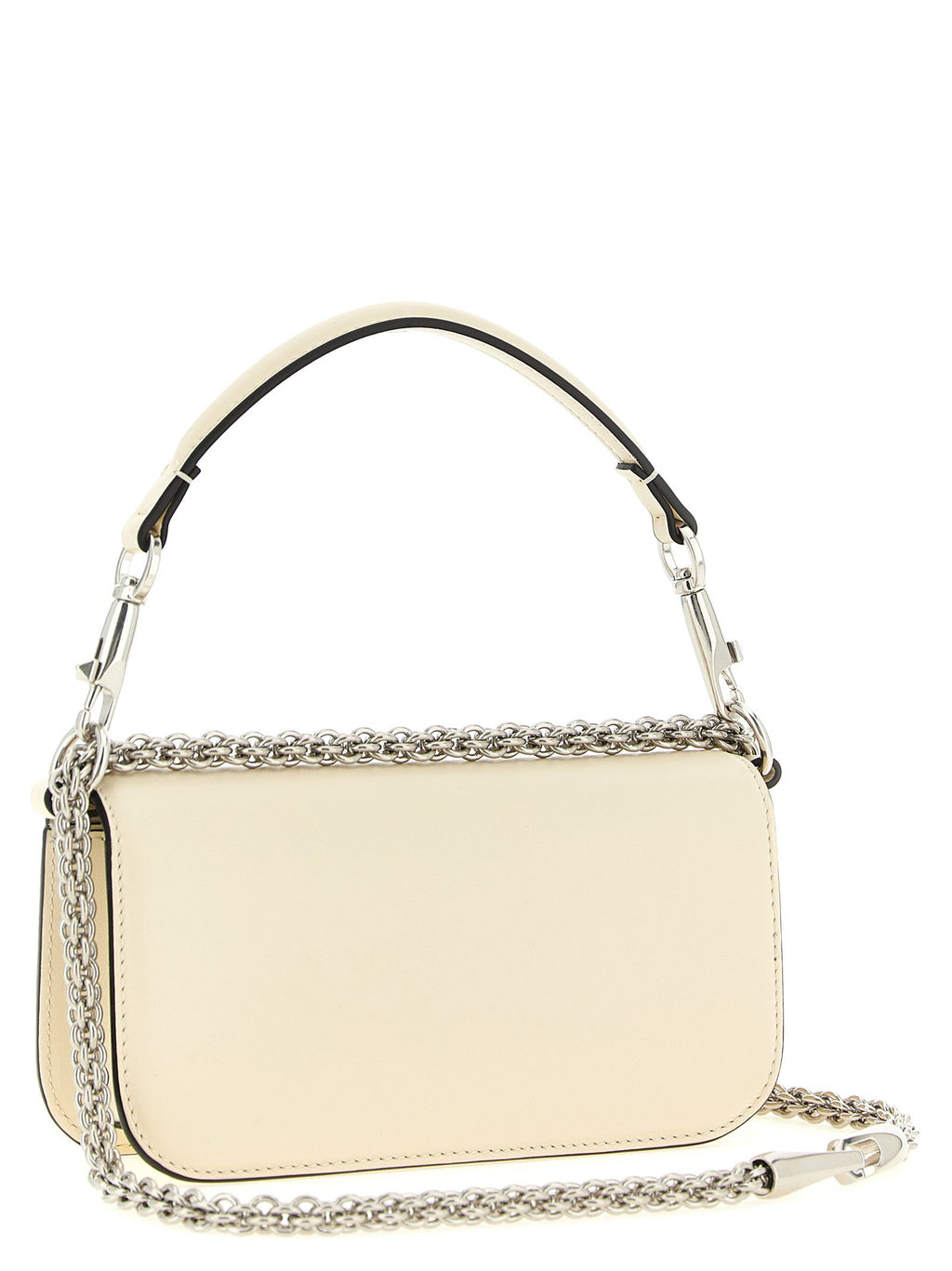 Valentino Garavani White Calfskin Shoulder Bag Valentino Garavani Xosier