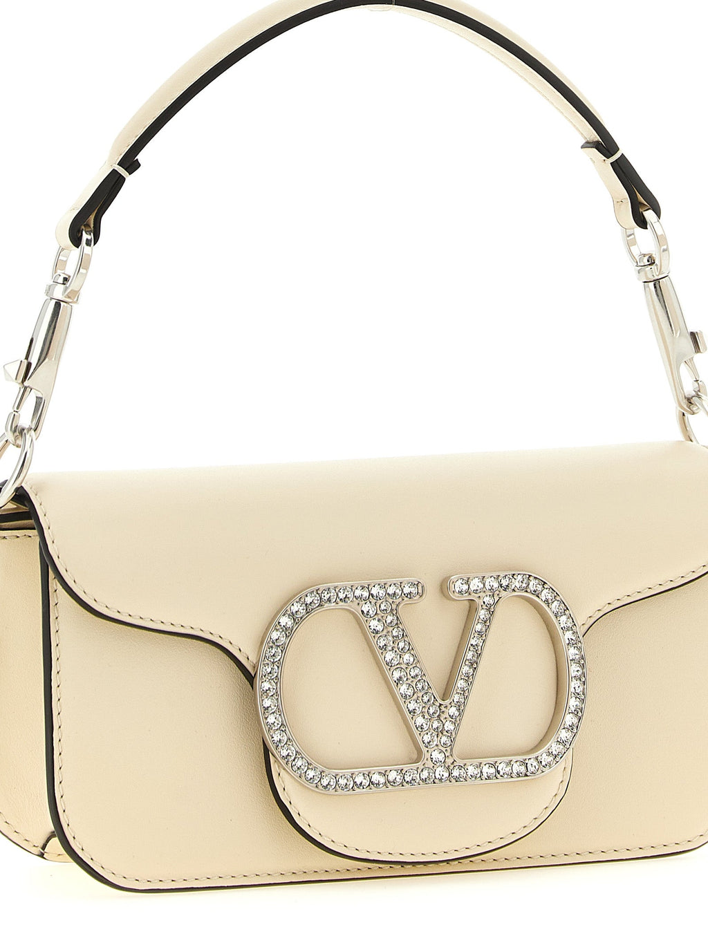 Valentino Garavani White Calfskin Shoulder Bag Valentino Garavani Xosier
