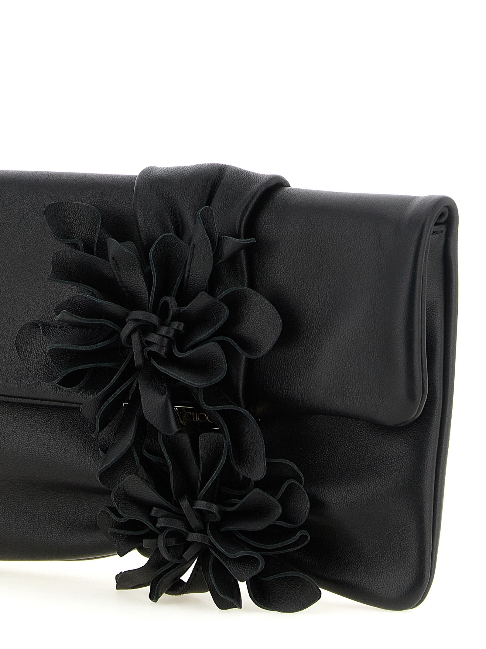 Jimmy Choo Black Lamb Leather Clutch Bag Jimmy Choo Xosier