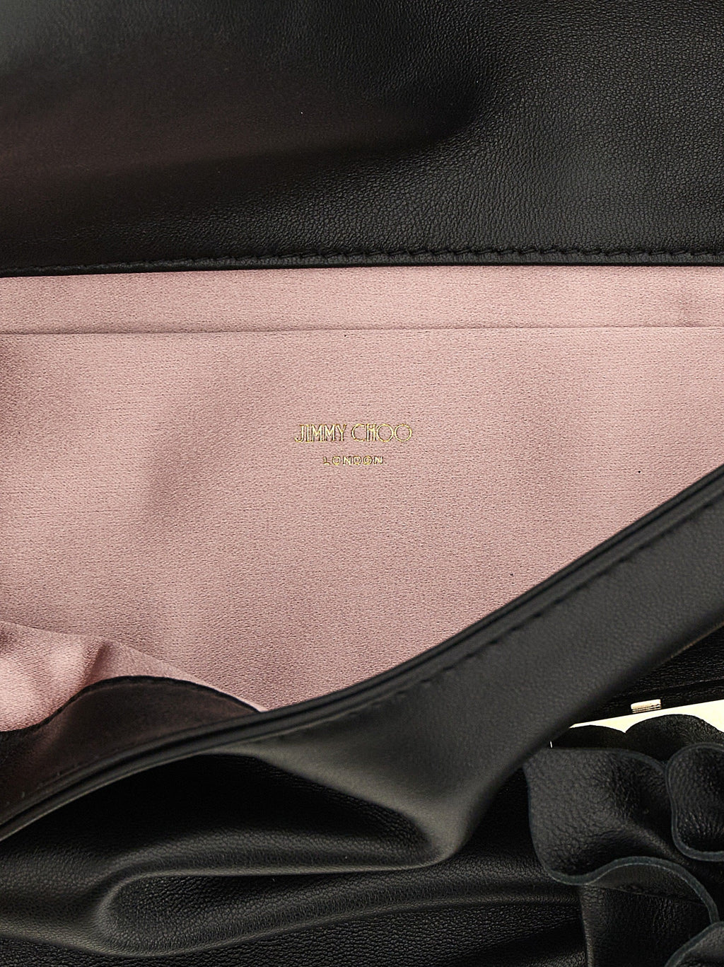 Jimmy Choo Black Lamb Leather Clutch Bag Jimmy Choo Xosier