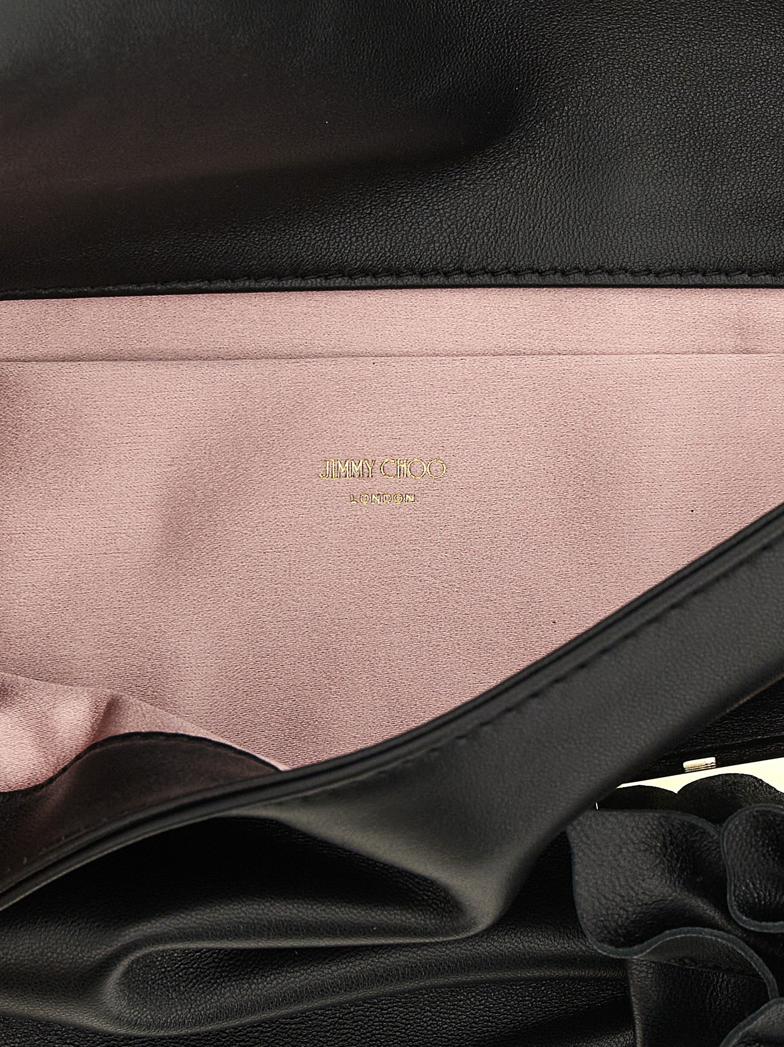 Jimmy Choo Black Lamb Leather Clutch Bag Jimmy Choo Xosier