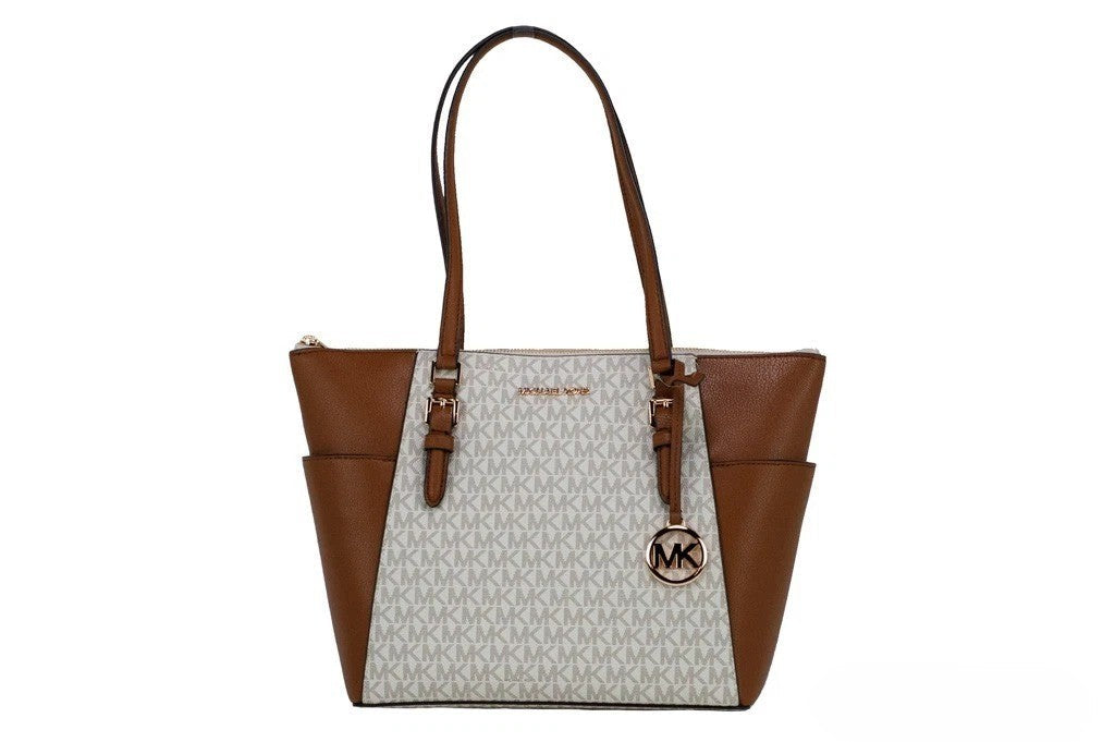 Michael Kors Michael Kors Women Leather Shoulder Tote Bag Purse Handbag+Double Zipper Wallet Michael Kors Xosier