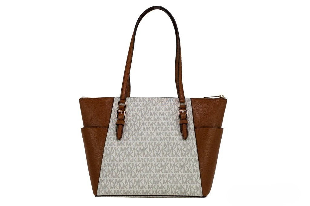 Michael Kors Michael Kors Women Leather Shoulder Tote Bag Purse Handbag+Double Zipper Wallet Michael Kors Xosier