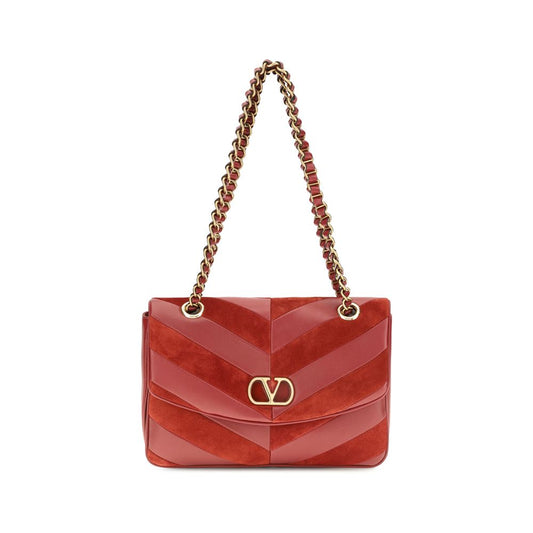 Valentino Garavani Multicolor Suede Leather Shoulder Bag Valentino Garavani Xosier