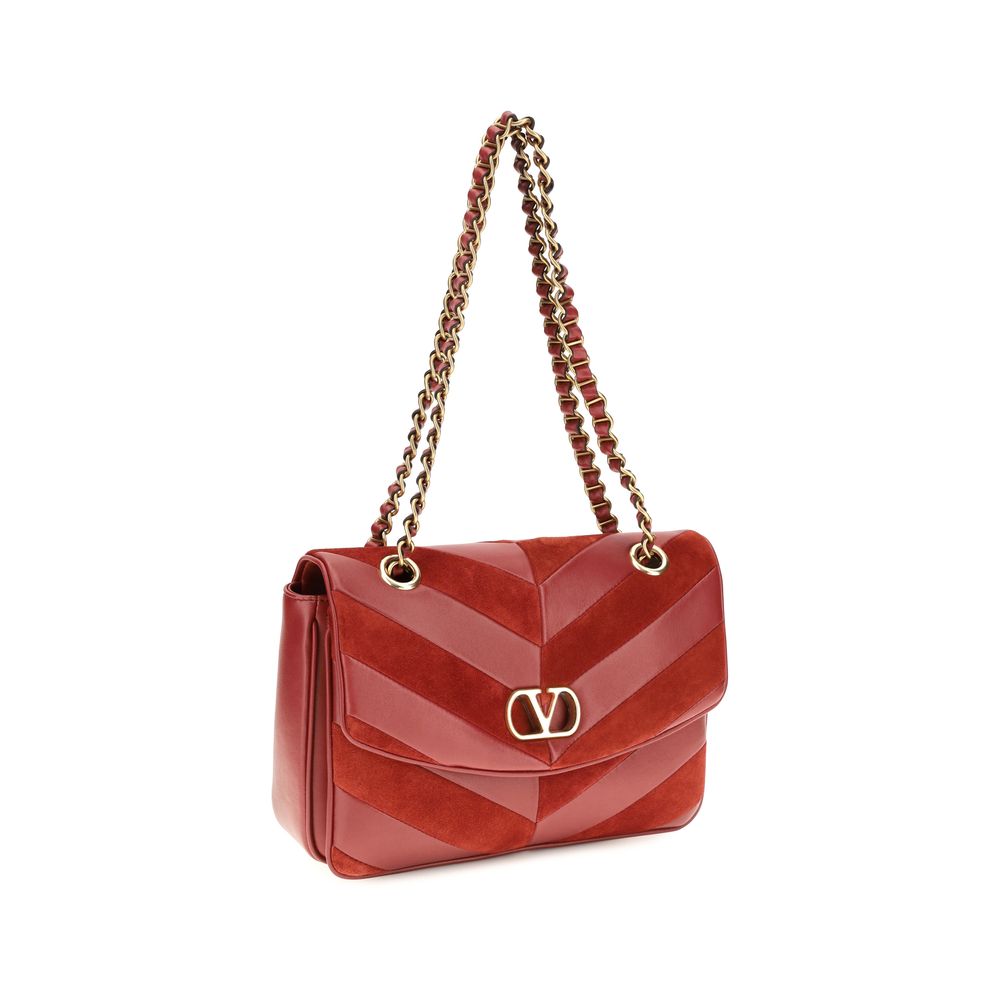 Valentino Garavani Multicolor Suede Leather Shoulder Bag Valentino Garavani Xosier