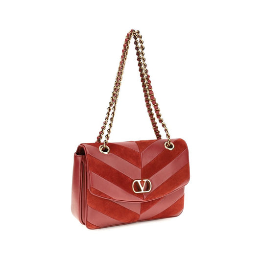 Valentino Garavani Multicolor Suede Leather Shoulder Bag Valentino Garavani Xosier